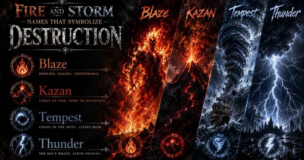 Fire and Storm Names That Symbolize Destruction