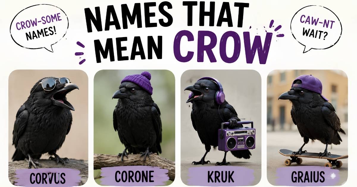Names That Mean Crow