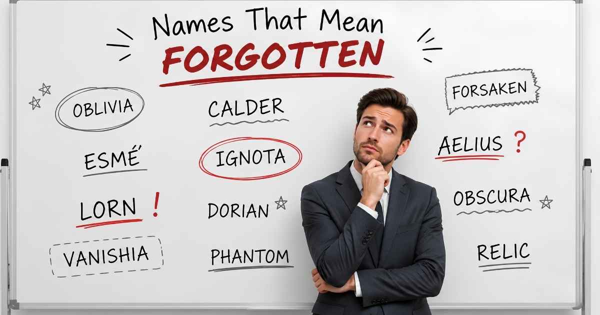 Names That Mean Forgotten