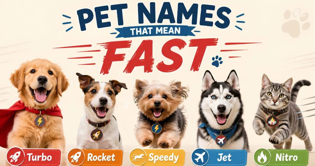 Pet Names That Mean Fast