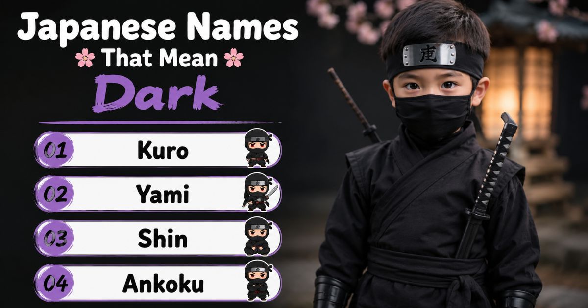 Japanese Names That Mean Darkness