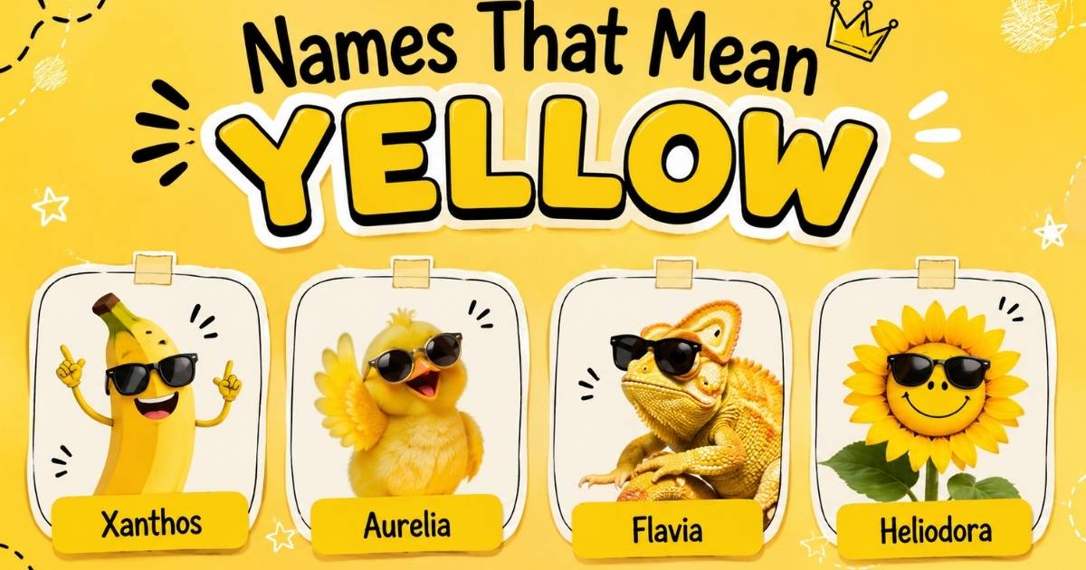 Names That Mean Yellow