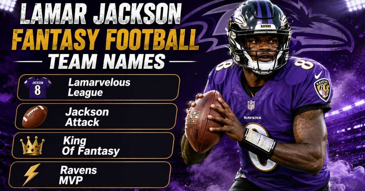 Lamar Jackson Fantasy Football Team Names