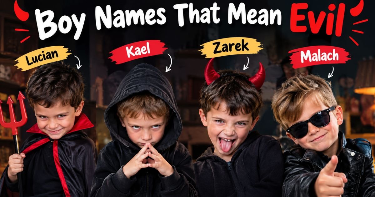 Boy Names That Mean Evil