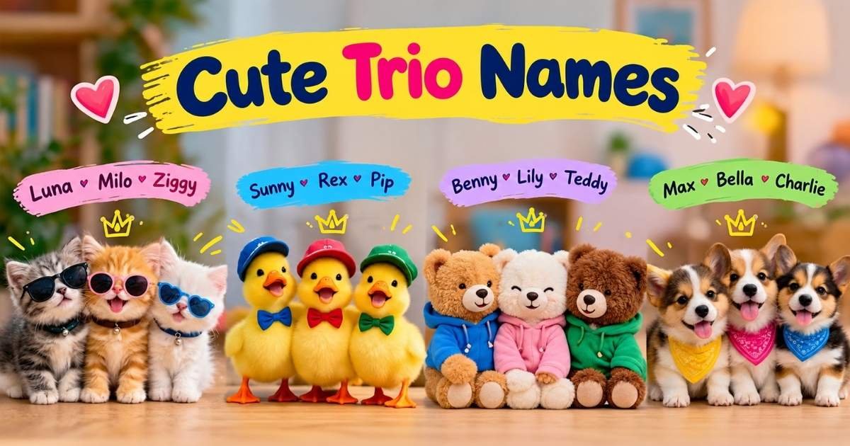 Cute Trio Names