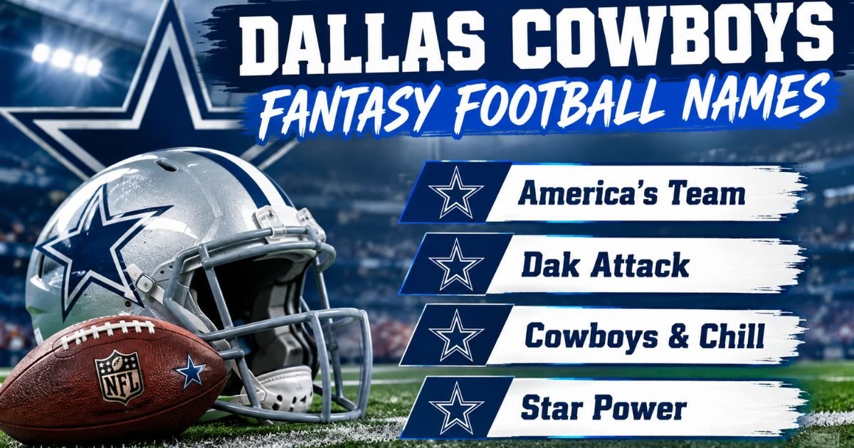 Dallas Cowboys Fantasy Football Names