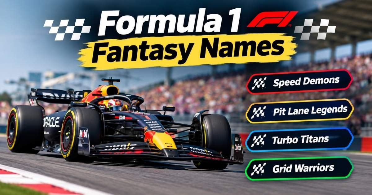 Formula 1 Fantasy Names