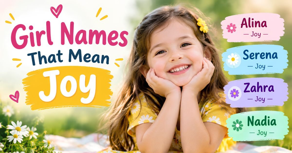 Girl Names That Mean Joy