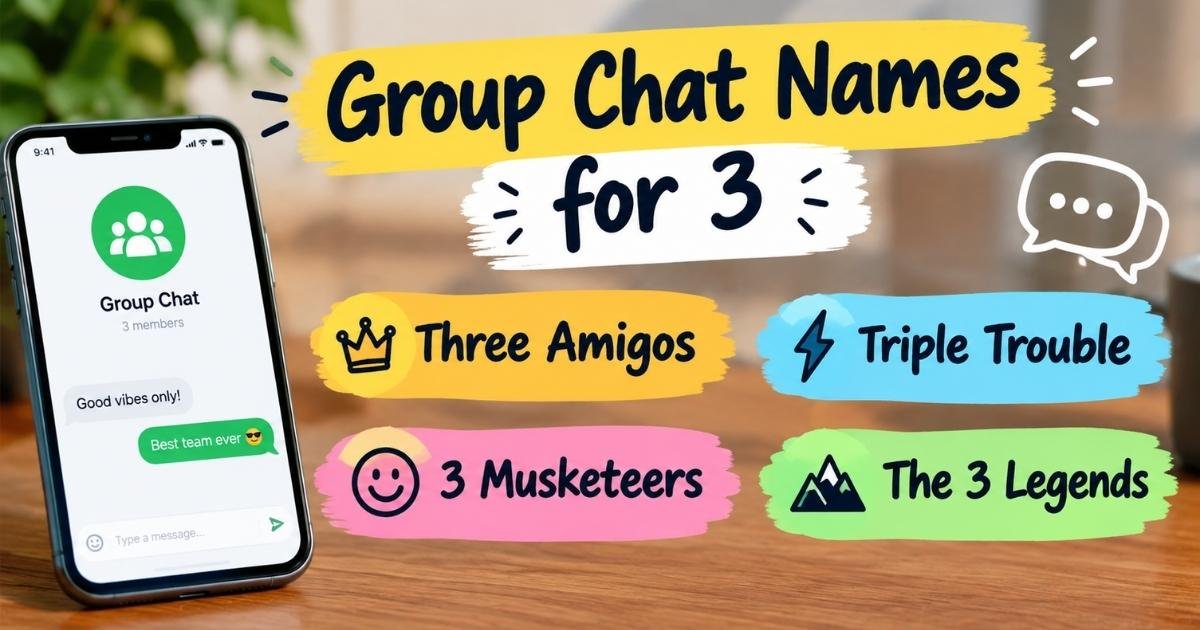 Group Chat Names for 3