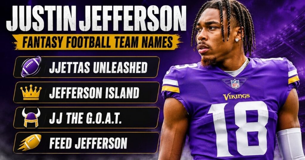 Justin Jefferson Fantasy Football Team Names