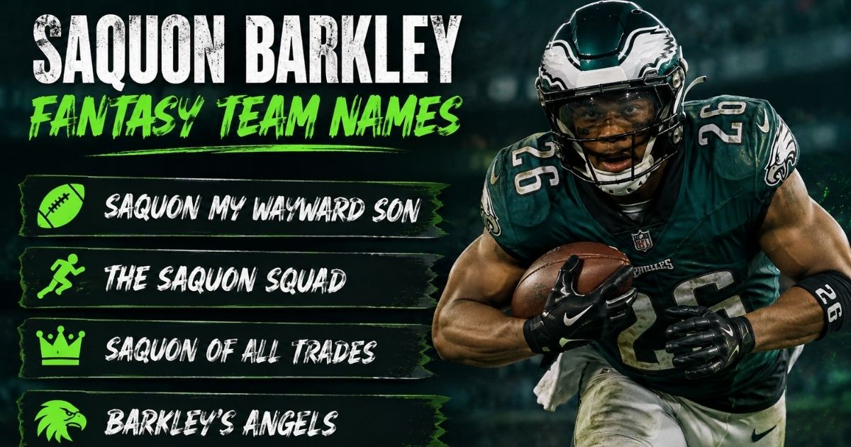 Saquon Barkley Fantasy Team Names