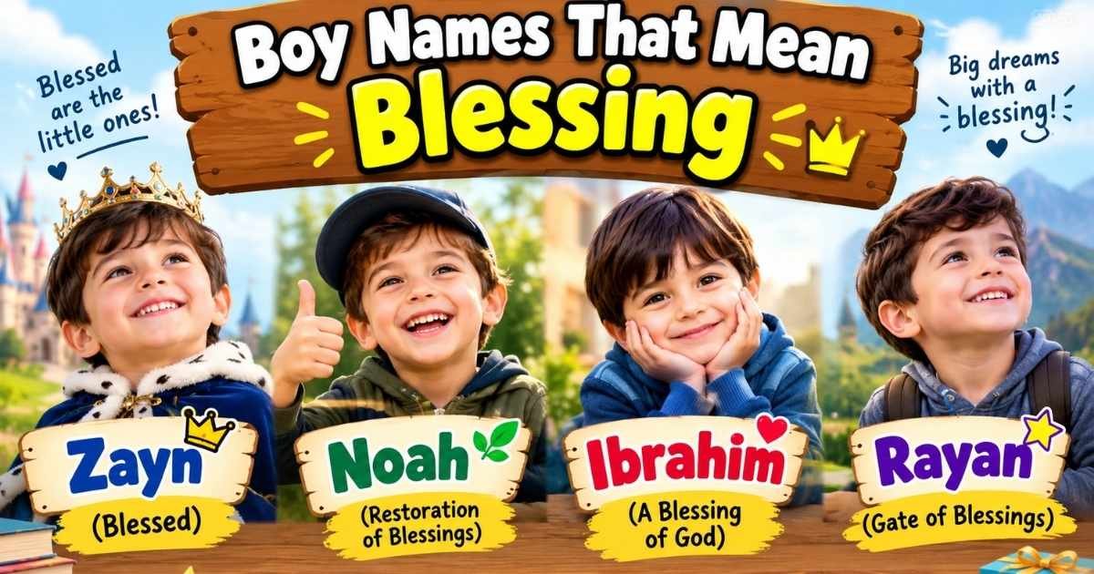 Boy Names That Mean Blessing