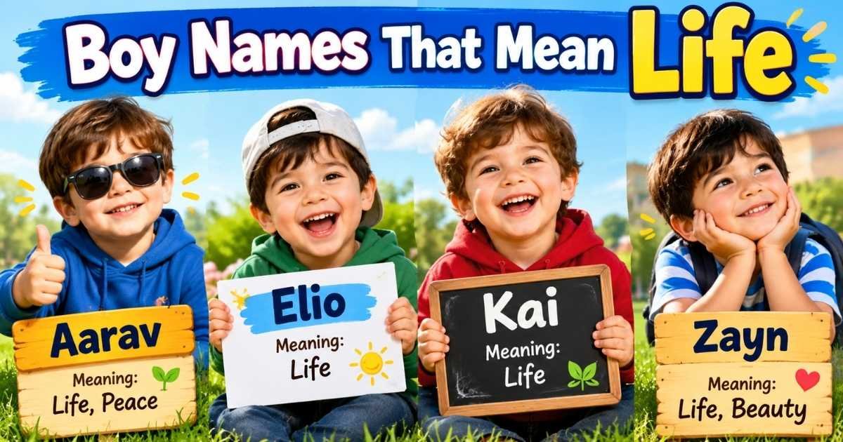 Boy Names That Mean Life