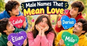 Male Names That Mean Love