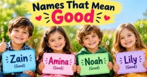 Names That Mean Good